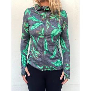 BURTON Dry Ride Hawaiian Print Hoodie Hooded Jacket Snowboarding Small S